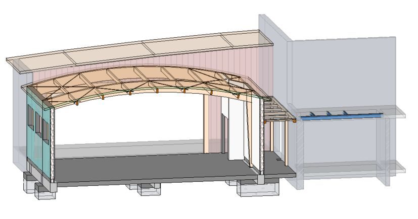 Extension du gymnase — Collège de Buchy — vue 2